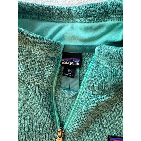 Patagonia Better Sweater Green Full Zip Jacket Fleece Youth Size XXL 16 18 - Picture 4 of 7